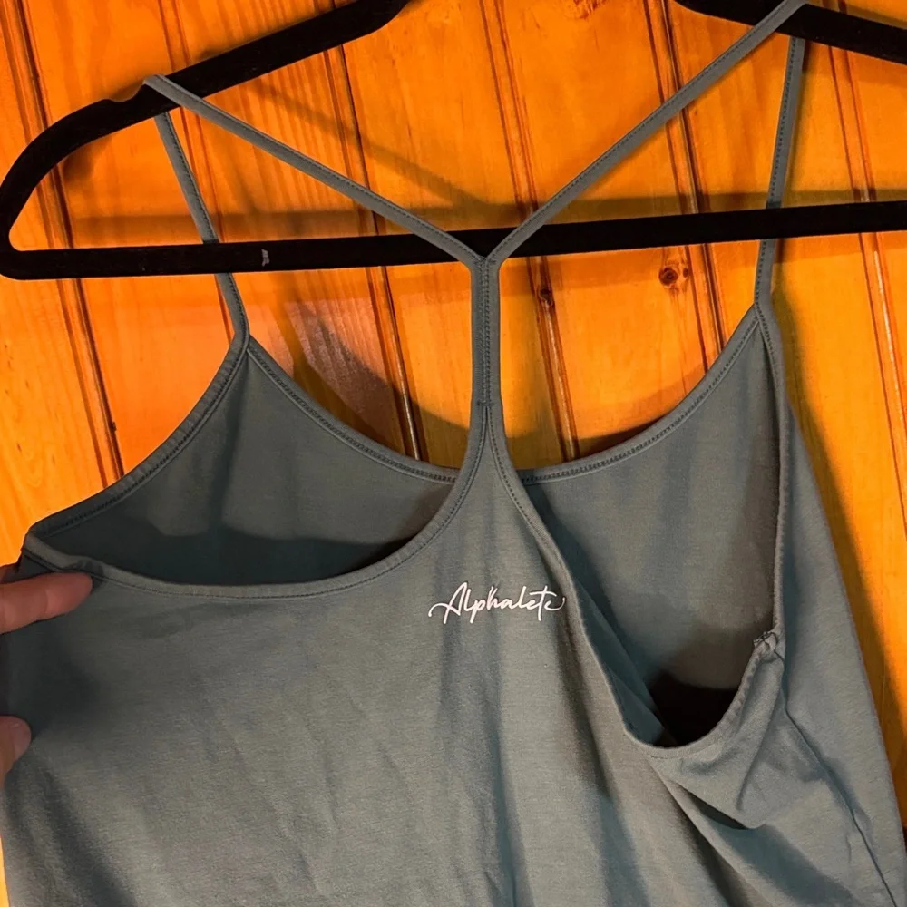 Alphalete Sea Green Spaghetti Strap Tank - Picture 4 of 6
